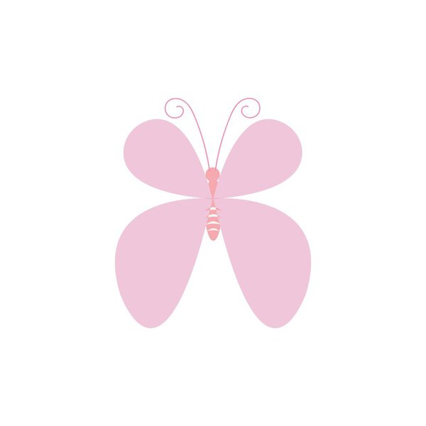 Butterfly logo. Luxury line logotype design