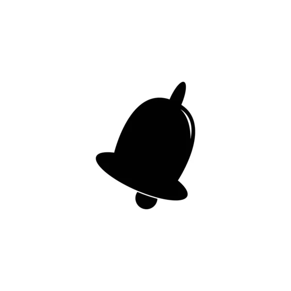 Campana Negro Shilouete Logotipo Icono Diseño Vector Ilustración Eps — Archivo Imágenes Vectoriales