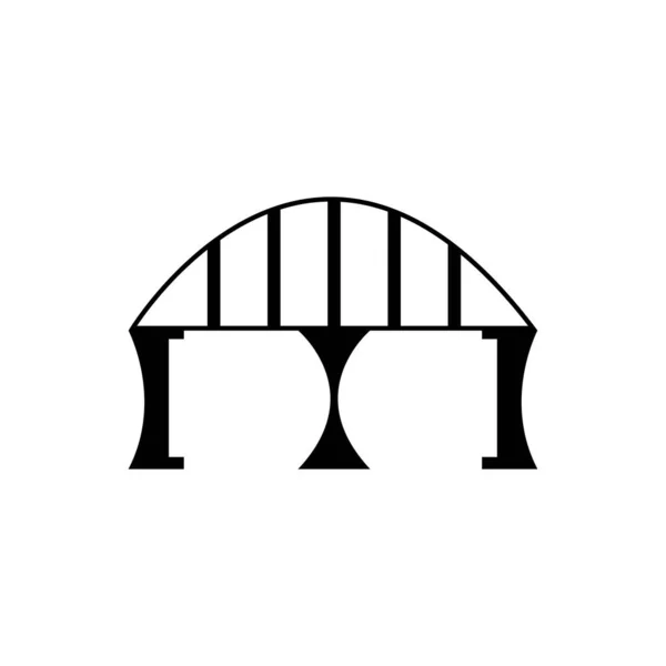 Шаблон Вектора Логотипа Моста — стоковый вектор