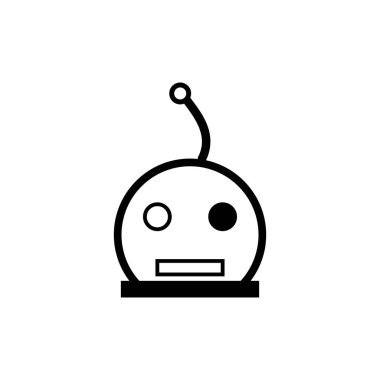 Robot simgesi tasarımı vektör çizimi