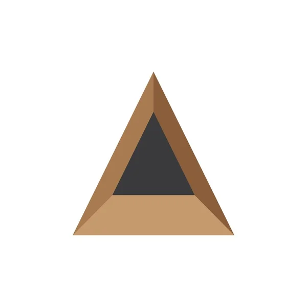 Šablona Vektoru Návrhu Trojúhelníkového Loga — Stockový vektor