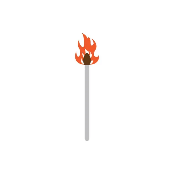 Logo Fuego Moderno Diseño Icono — Archivo Imágenes Vectoriales