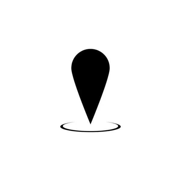 Modelo Logotipo Vetor Ícone Localizador —  Vetores de Stock