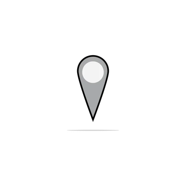 Lokaliseringsikon Vektor Logotyp Mall — Stock vektor