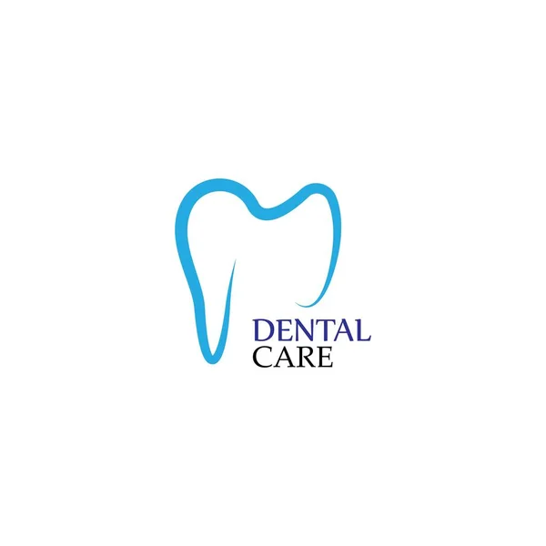 Desenho Logotipo Cuidados Odontológicos Ilustração Vetorial — Vetor de Stock