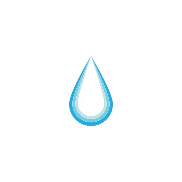 Vektor Blaues Wassertropfen Symbol Gesetzt Flaches Tropfen Logo Formt Kollektion — Stockvektor