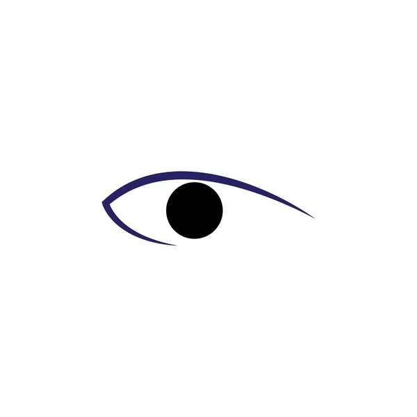 Eye Vector Logo Design Vorlage Modernes Minimalistisches Flaches Design — Stockvektor