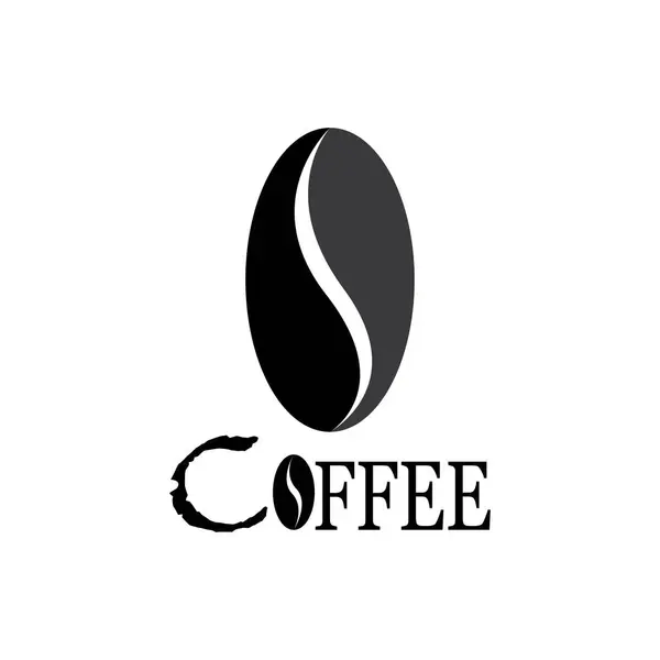 Ziarna Kawy Izolowane Białym Tle — Wektor stockowy