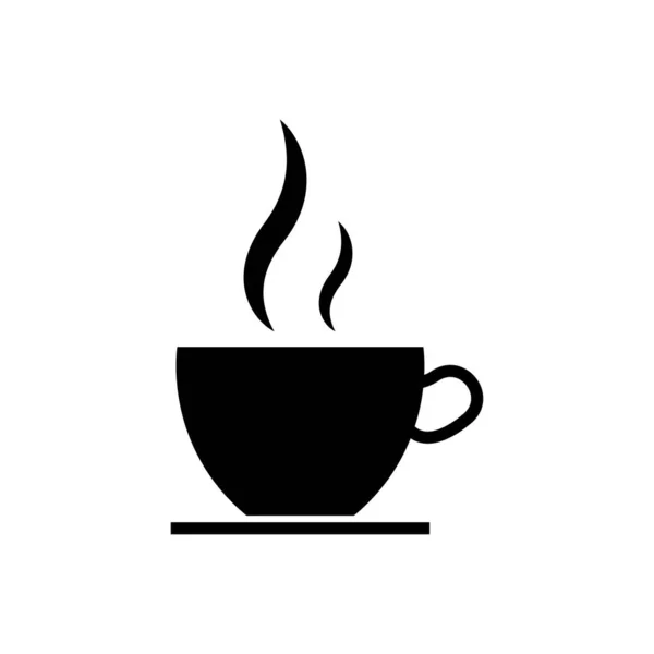 Kaffeetassen Ikone Kaffeebecher Design Heißgetränk Espresso Stockillustration
