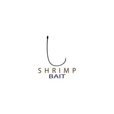 balıkçı logosu, Kanca Logosu Şablonu, Düz Logo Biçimi