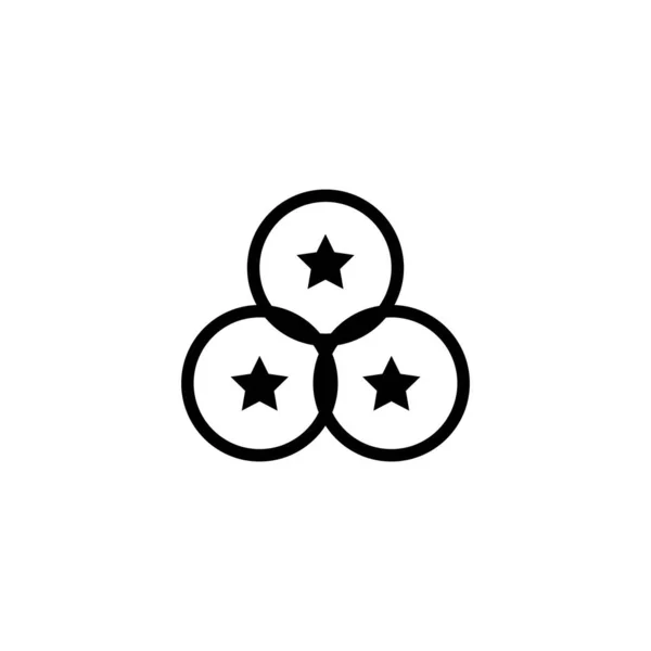 オーバルグラフィックロゴ シンボルとアイコンベクトルテンプレート — ストックベクタ
