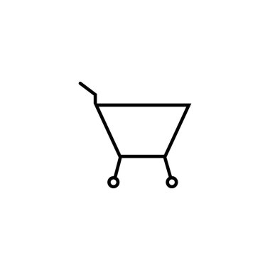 troley işaret sembolü vektör illüstrasyonuName