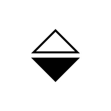 Üçgen logo tasarım vektör şablonu