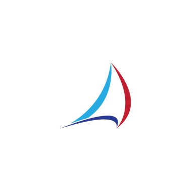 Üçgen logo tasarım vektör şablonu