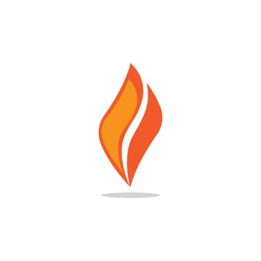 Modern yangın logosu veya simge tasarımı