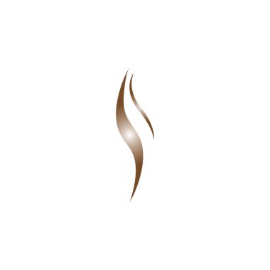 Soyut saç logosu. Vektör illüstrasyonu