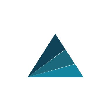 Triangle logo design vector