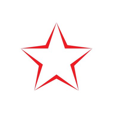 yıldız simgesi vektör illüstrasyonu