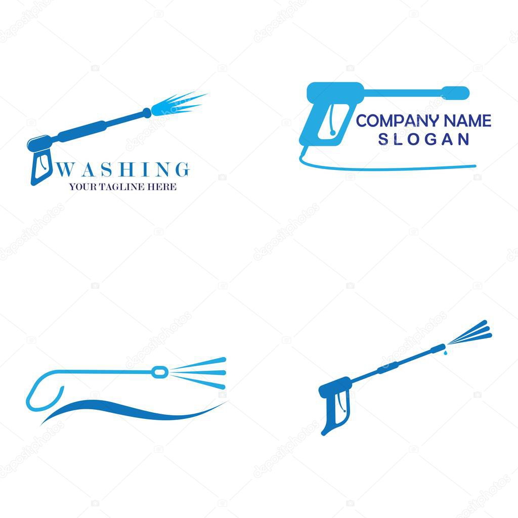 Pressure washing logo template