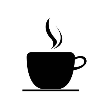 Kahve fincanı ikonu, kahve fincanı tasarımı, sıcak içecek espresso