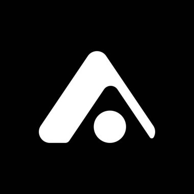 triangle icon logo template vector