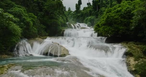 Splendida Vista Vicino Aliwagwag Falls Davao Oriental Filippine Mindanao — Video Stock