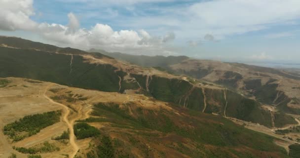 Nickelbergbau Der Bergprovinz Mindanao Philippinen — Stockvideo