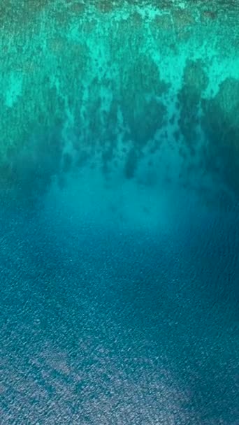 Hermoso Fondo Azul Océano Con Agua Turquesa Siquijor Filipinas — Vídeo de stock