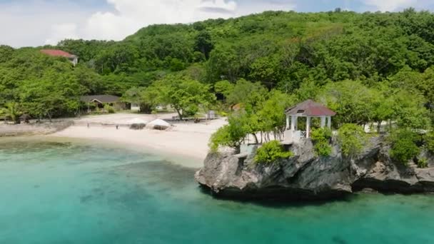 Visão Geral Beleza Natural Resort Salagdoong Com Uma Superfície Branca — Vídeo de Stock