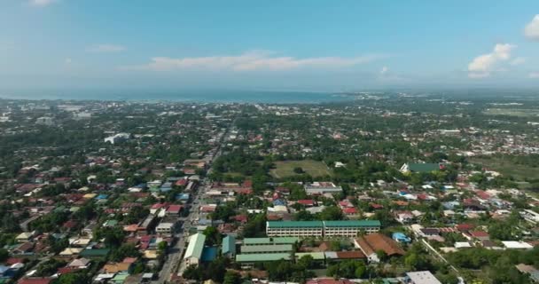 Барвистий Пейзаж Міста Генерала Сантос Філіппінах Мінданао — стокове відео