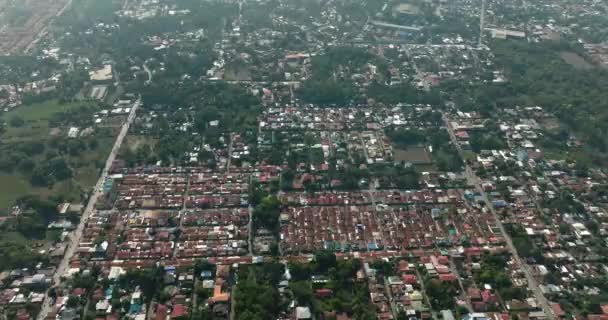 General Santos City Mindanao Filippine Vista Drone Dall Alto Verso — Video Stock