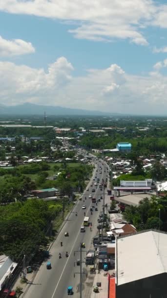 General Santos City Nin Üstünden Uçuyor Şehir Manzarası Mindanao Filipinler — Stok video