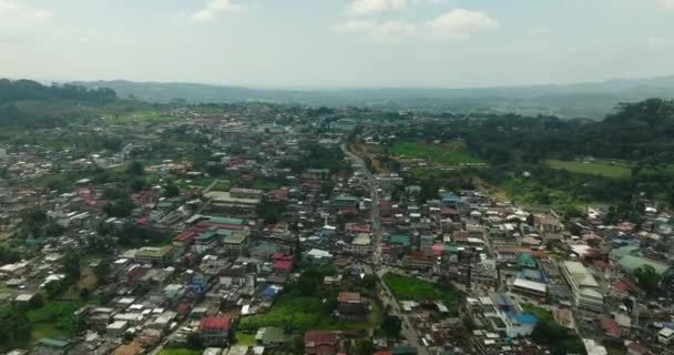 Flyger Över Staden Marawi Lanao Del Sur Mindanao Filippinerna Stadsbild — Stockvideo