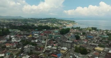 Lanao del Sur 'daki İslam Şehri' nin en yüksek manzarası. Marawi Şehri. Mindanao, Filipinler. Şehir manzarası.