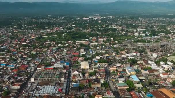 Innenstadtviertel Mit Wohnviertel Von Cotabato City Mindanao Philippinen — Stockvideo