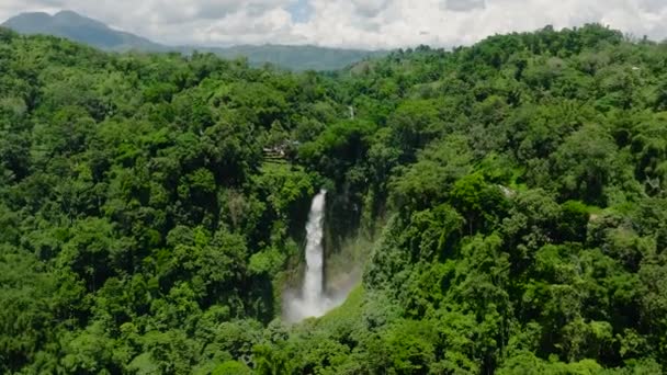 Second Falls Lake Sebu Hikong Bente Der Unermessliche Wasserfall Unter — Stockvideo