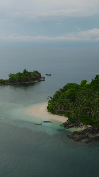 Tropical Island Beach Zamboanga Del Sur Mindanao Philippines Travel Concept — ストック動画
