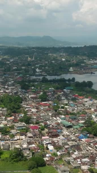 Marawi City Lanao Del Sur Mindanao Philippines Vertical View — Video