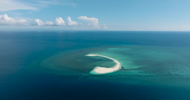 Krásný Bílý Písek Ostrově Camiguin Filipíny — Stock video