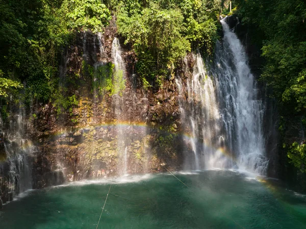 Tinago Falls Tęczą Lanao Del Norte Mindanao Filipiny Koncepcja Lata — Zdjęcie stockowe
