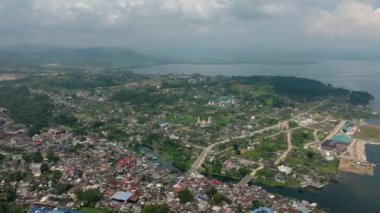 İslam ve Başkent Lanao del Sur ile güzel bir manzara. Marawi Şehri. Mindanao, Filipinler. Şehir manzarası.