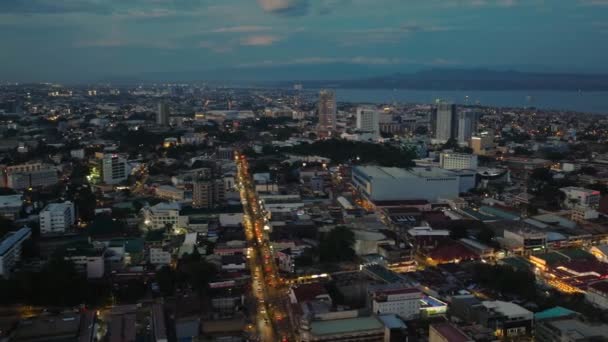 Коммерческие Современные Здания Давао Филиппины Минданао — стоковое видео