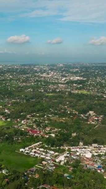 Εμπορικό Και Βιομηχανικό Κέντρο Της Πόλης Zamboanga Mindanao Φιλιππίνες Κάθετη — Αρχείο Βίντεο