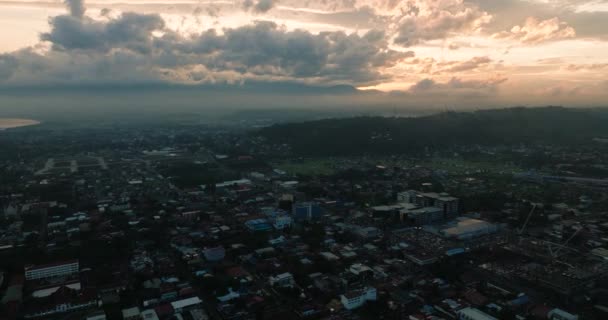 Moderne Gebäude Und Wohndorf Davao City Mindanao Philippinen — Stockvideo