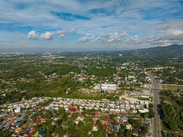 Aldeias Área Residencial Cidade Zamboanga Mindanao Filipinas Paisagem Urbana — Fotografia de Stock