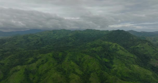 Góry Pokryte Lasem Deszczowym Dżunglą Mindanao Filipiny — Wideo stockowe