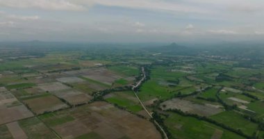 Kırsal kesimde tarım arazileri. Mindanao, Filipinler.