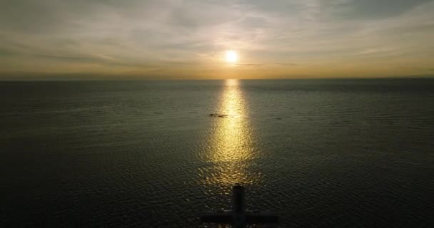 Deniz Manzaralı Deniz Manzaralı Deniz Manzaralı Batık Mezarlıkta Camiguin Adası — Stok video