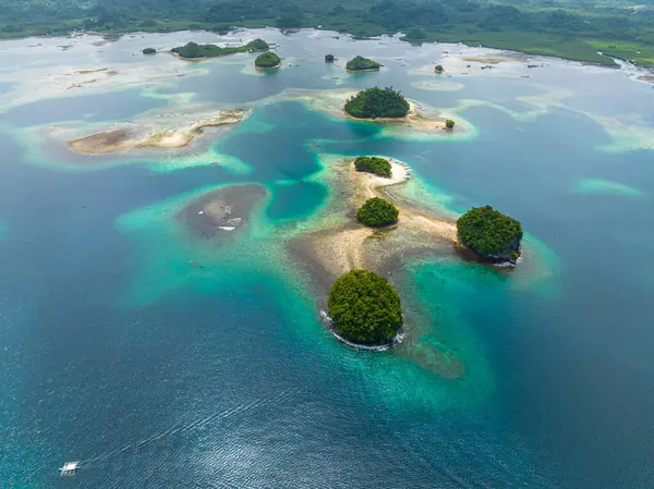 Inquérito Drone Grupo Britânia Das Ilhas Ilha Boslon Mindanao Filipinas — Fotografia de Stock