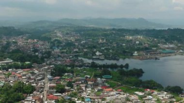 İslam ve Başkent Lanao del Sur. Marawi Şehri. Mindanao, Filipinler. İHA atışı.